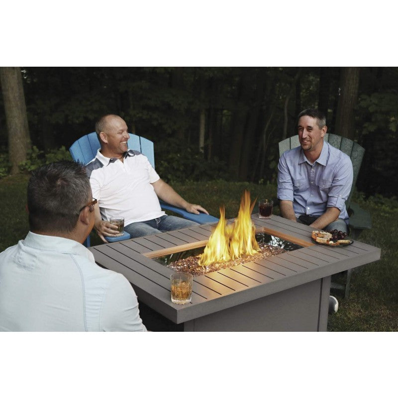 Napoleon Hamptons Grey Gas Fire Table, Rectangular  HAMP1-GY - ExceptionalFire