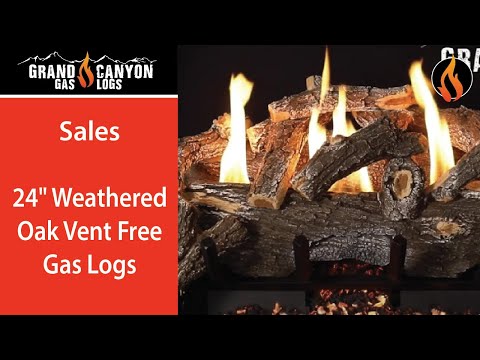 Grand Canyon Weathered Oak Vent Free Gas Log Set - Customized Options