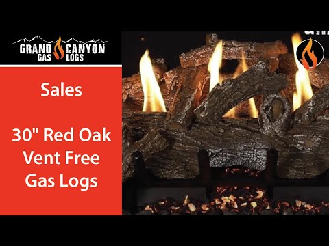 Grand Canyon Red Oak Vent Free Gas Log Set - Customized Options