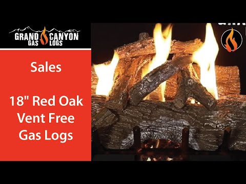 Grand Canyon Red Oak Vent Free Gas Log Set - Customized Options
