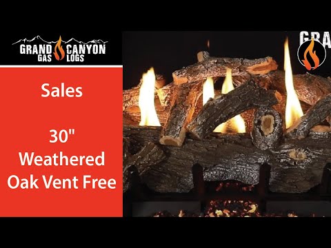 Grand Canyon Weathered Oak Vent Free Gas Log Set - Customized Options