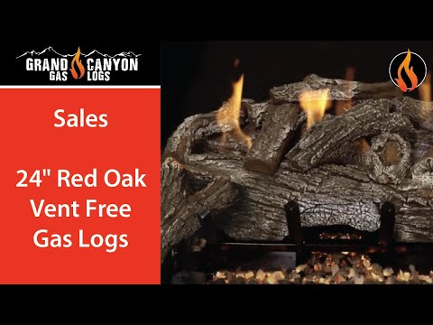 Grand Canyon Red Oak Vent Free Gas Log Set - Customized Options