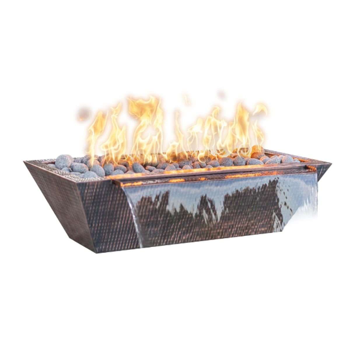 Maya Linear Copper Fire & Water Bowl - ExceptionalFire