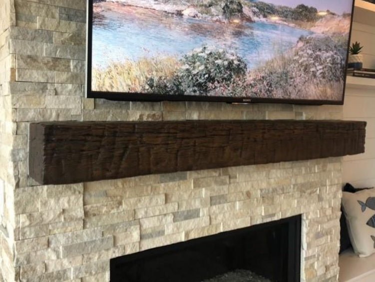 Non-Combustible Concrete Mantel Shelves by LeeT Hand-Finished 12 Colors Available - ExceptionalFire