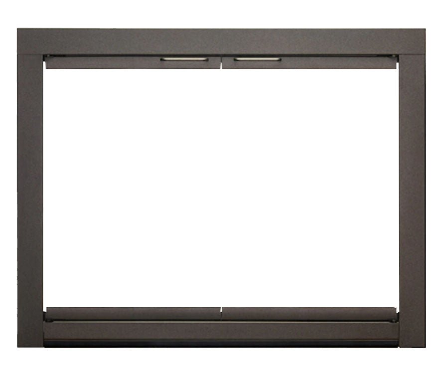 Custom Masonry Fireplace Glass Door - Piccolo - ExceptionalFire