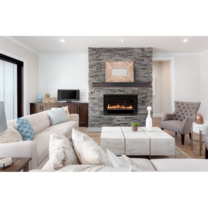 Reflection - Custom Masonry Fireplace Glass Doors - ExceptionalFire