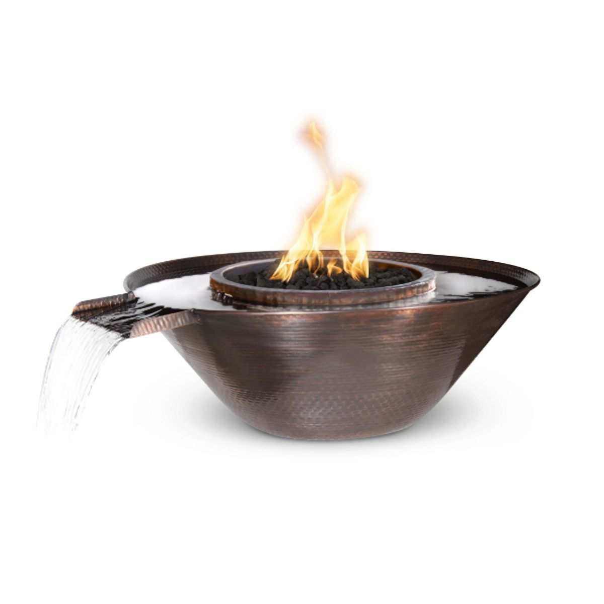 Remi Copper Fire & Water Bowl - Gravity Spill - ExceptionalFire