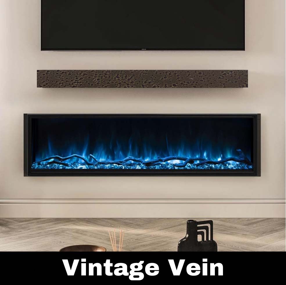 Standard Sizes Non-Combustible Steel Mantel Shelves - 12 Finishes Available