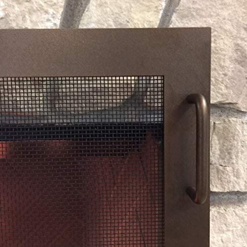 Steel Custom Single Panel Fireplace Screen Carolina Coastal- Custom Size - ExceptionalFire