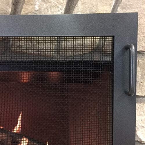 Steel Custom Single Panel Fireplace Screen Carolina Coastal- Custom Size - ExceptionalFire