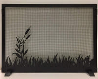 Steel Custom Single Panel Fireplace Screen Carolina Pond- Custom Size - ExceptionalFire
