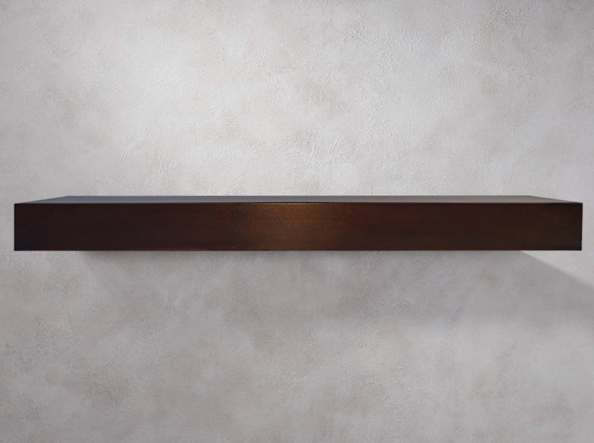 Steel Fireplace Mantel Shelves, Non-Combustible, 14 Finishes, Made to Order by Design Specialties