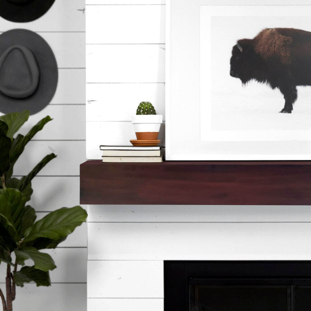 Steel Fireplace Mantel Shelves, Non-Combustible, 14 Finishes, Made to Order by Design Specialties