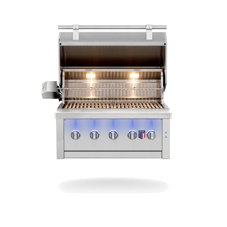 American Made Grills Ovation 36-Inch Built-In Hybrid Grill